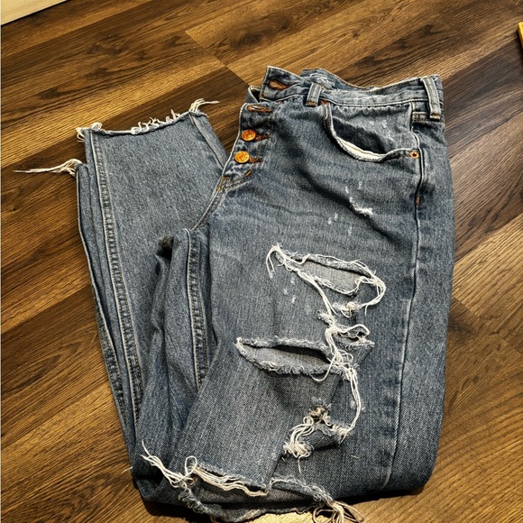 We The Free Light Blue Denim Jeans size 28 basic minimalist neutral daily - Picture 1 of 15